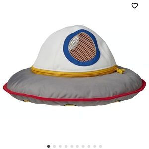 IKEA AFTONSPARV Gray and Red Spaceship Plush - 205.516.37